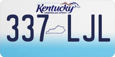 KY license plate 337LJL