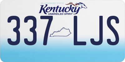 KY license plate 337LJS