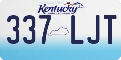 KY license plate 337LJT