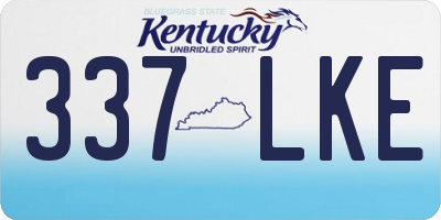 KY license plate 337LKE