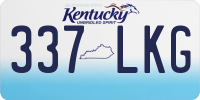 KY license plate 337LKG