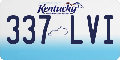 KY license plate 337LVI