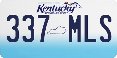 KY license plate 337MLS