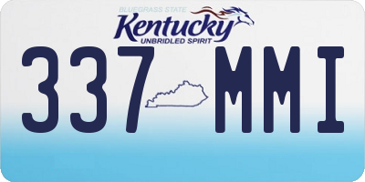 KY license plate 337MMI