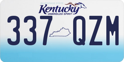 KY license plate 337QZM