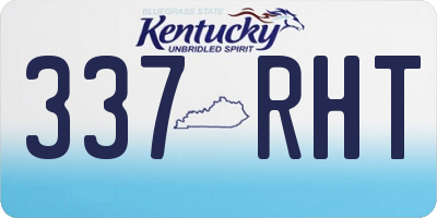 KY license plate 337RHT