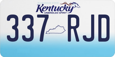 KY license plate 337RJD