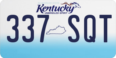 KY license plate 337SQT