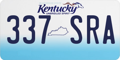 KY license plate 337SRA