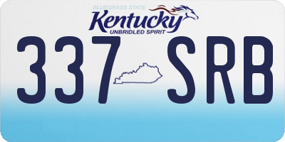 KY license plate 337SRB