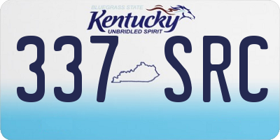 KY license plate 337SRC
