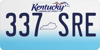 KY license plate 337SRE