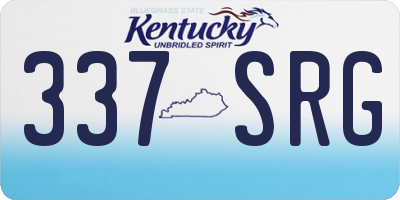 KY license plate 337SRG