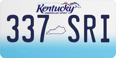 KY license plate 337SRI