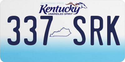 KY license plate 337SRK