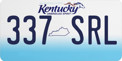 KY license plate 337SRL
