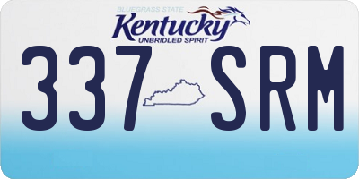 KY license plate 337SRM