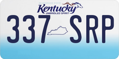KY license plate 337SRP