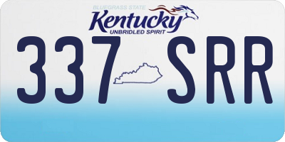 KY license plate 337SRR