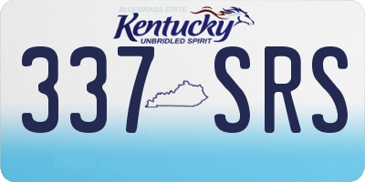 KY license plate 337SRS
