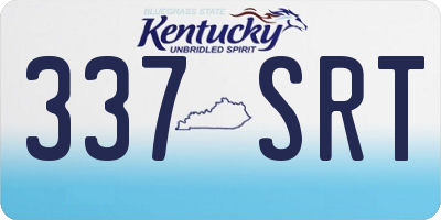 KY license plate 337SRT
