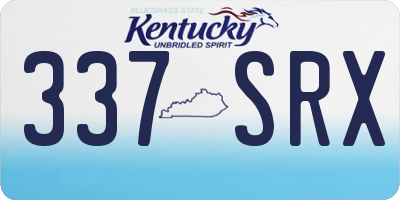 KY license plate 337SRX