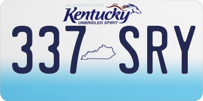 KY license plate 337SRY