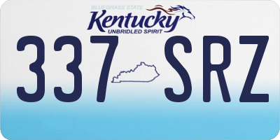 KY license plate 337SRZ