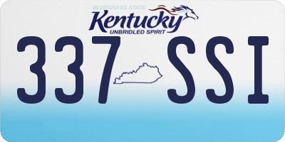 KY license plate 337SSI