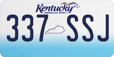 KY license plate 337SSJ