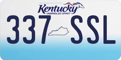KY license plate 337SSL