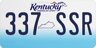KY license plate 337SSR