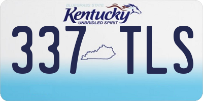 KY license plate 337TLS