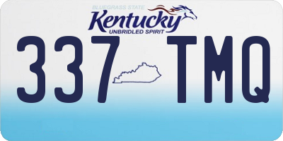 KY license plate 337TMQ