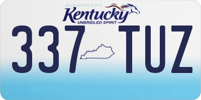 KY license plate 337TUZ