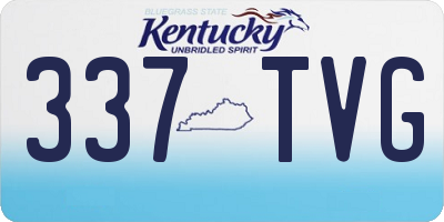 KY license plate 337TVG