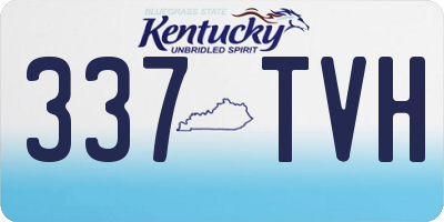 KY license plate 337TVH