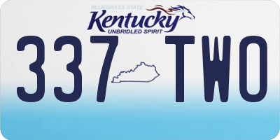 KY license plate 337TWO