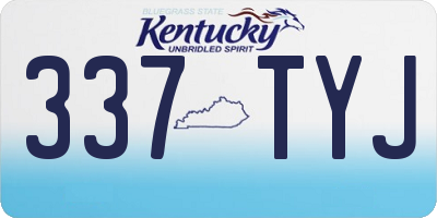 KY license plate 337TYJ