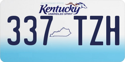 KY license plate 337TZH