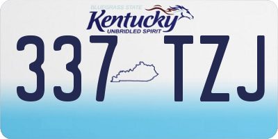 KY license plate 337TZJ