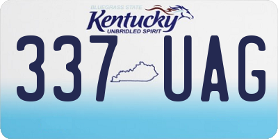 KY license plate 337UAG