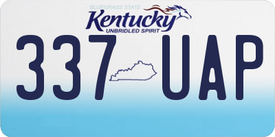 KY license plate 337UAP