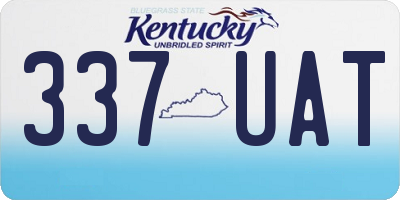 KY license plate 337UAT