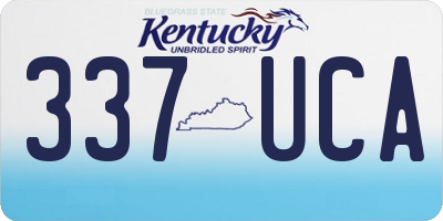 KY license plate 337UCA