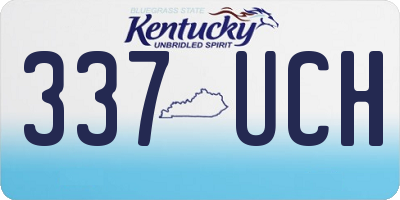 KY license plate 337UCH