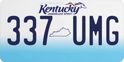 KY license plate 337UMG