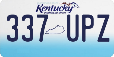 KY license plate 337UPZ