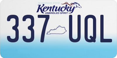 KY license plate 337UQL