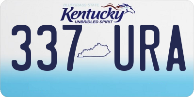 KY license plate 337URA